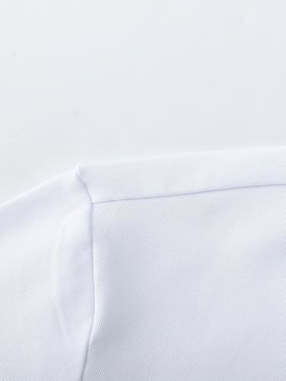T-shirt da uomo 100% con scollo a V e maniche corte - T-shirt casual estivo traspirante, vestibilità regolare, bianco solido, medio stretch per abbigliamento casual, comodo e alla moda, T-shirt da tutti i giorni | T-shirt con scollo a V | Tessuto medio st