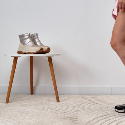 Stivaletti Piatti da Donna, Comodi ed Eleganti, Imbottiti con Chiusura a Zip Laterale
