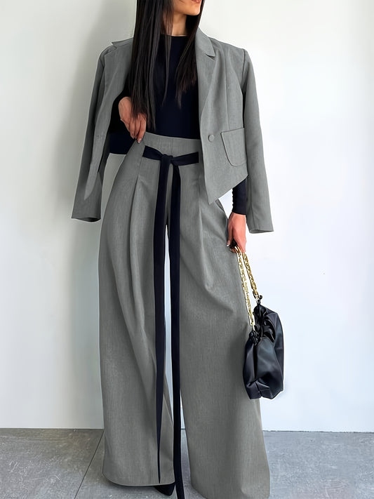 Lunéa - Elegant Suit Jacket and Waist