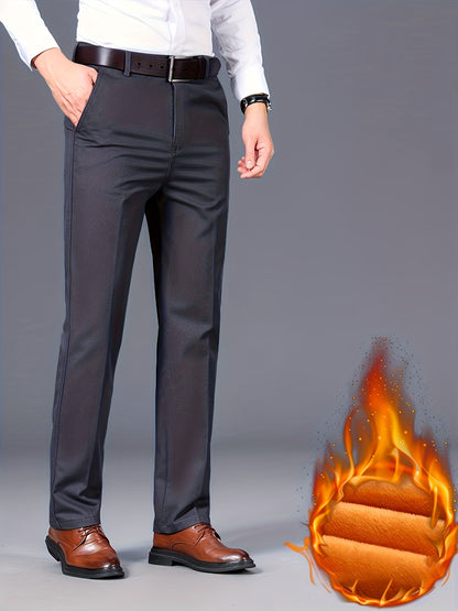 Nuovo Arrivo Inverno Pantaloni Casual Uomo Slim Fit in Puro Cotone Caldi e Versatili