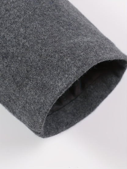 Linea Uomo+ Elegance - Giacca Invernale Uomo - Slim Fit con Collo Alto, Lunghezza a Metà Coscia, Chiusura Frontale a Bottoni