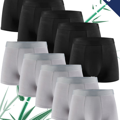 Linea Uomo+ Essential -Confezione da 10 Boxer Briefs in Fibra di Bambù per Uomo