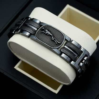 1pz Braccialetto da Polso Stile Vintage Placcato Oro con Leopardo per Uomo e Donna, Design di Lusso Adatto all'Uso Quotidiano - Il Miglior Regalo per San Valentino o la Festa del Papà