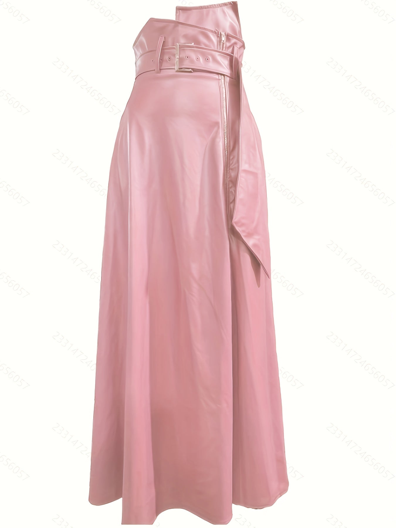 A-Line Luxe - Gonna Elegante in Pelle Sintetica a Vita Alta