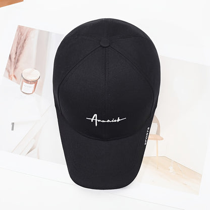 Linea - Cappellino da baseball con visiera curva classico, versatile e alla moda, con ricamo