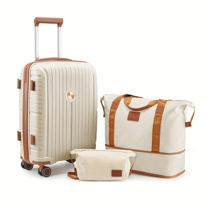 Joyway Set Valigie da Viaggio, Trolley Leggero con Ruote Girevoli e Borsa Amenity