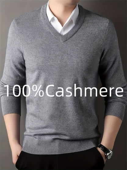 Maglione da uomo, casual e confortevole, adatto per strati di lavoro, tessuto morbido, molto caldo.