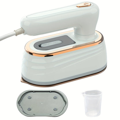 PANCERKA 1pc Piastra Vapore a Mano per Abiti, 1200W 2-in-1 Piegatura e Vapore, Piastra Grande, Rimuovi Rughe per Tessuti per Casa e Viaggio (Spina EU), Piastra Vapore per Abiti da Viaggio, Design Piastra Sottile, Costruzione Piastra Durevole, Piastra Vapo