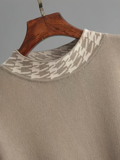 Set Donna Autunno Invernali a Vita Alta con Motivo Pied-de-Poule, Moda Femminile