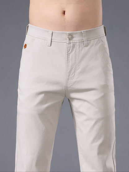 Pantaloni Casual Slim-Fit da Uomo - Traspiranti per Tutte le Stagioni Lavabili in Lavatrice con Vita Classica, Nero Unito per un Abbigliamento Casual Versatile, Aspetto di Alta Gamma | Vestibilità Comoda