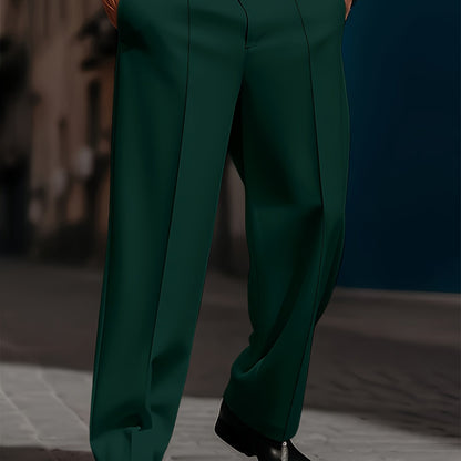 Pantaloni da Uomo Larghi e Comodi, Taglio Dritto Semplice, Moda Quotidiana di Base