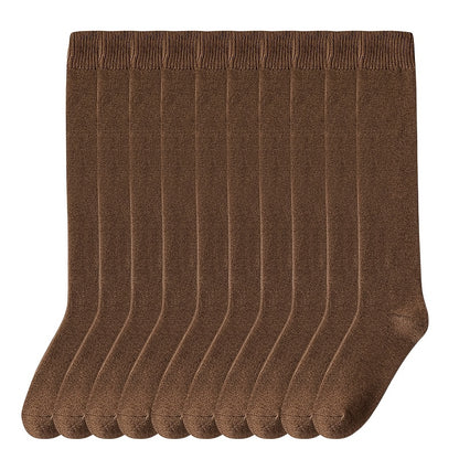 10 Paia di Calzini Lunghi da Uomo Autunno e Inverno Anti-Odore Calzini Caviglia Spessi in Velluto Caldo Calzini Lunghi Alta Caviglia Regalo per Anziani o Amici Calzini Invernali