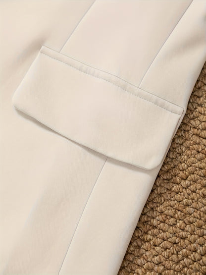 New Women's Beige Three-Piece Suit, Mature and, Stylish Business Attire