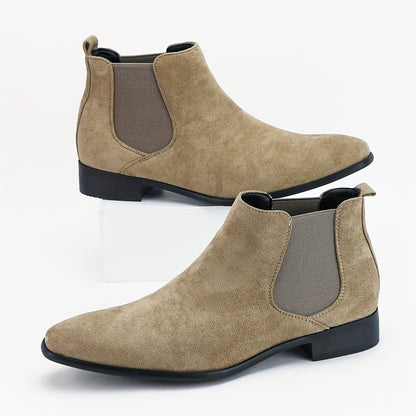 Stivaletti Chelsea da uomo Stivaletti eleganti Stivaletti casual Stivaletti alla caviglia Slip On Scarpe eleganti per campeggio all'aperto