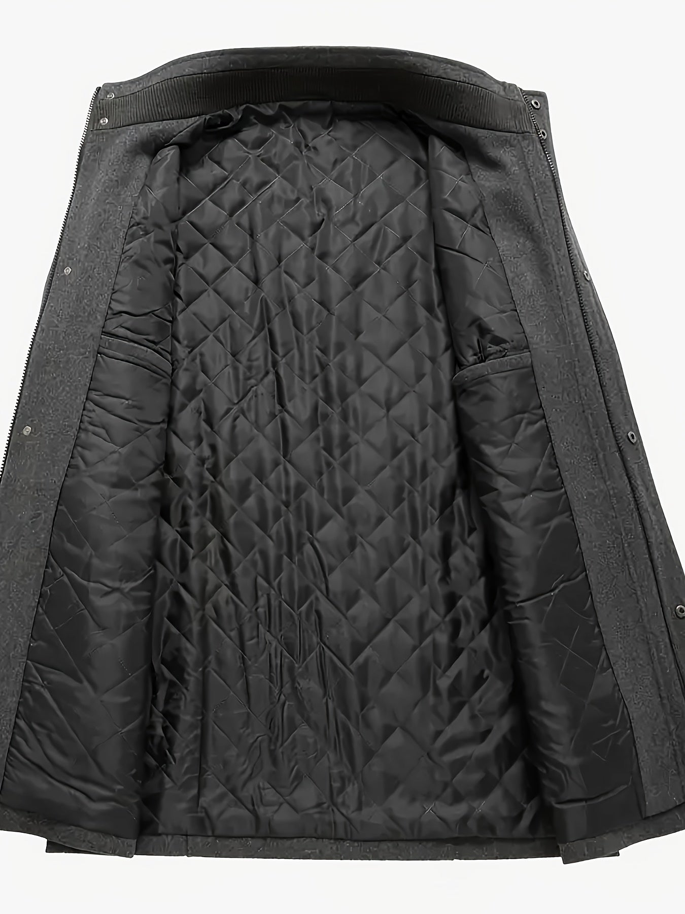 Nuovo Cappotto in Tweed Uomo Autunno/Inverno, Doppiopetto Lana Elegante per Business, Capospalla Invernale, Giacca da Cerimonia Sartoriale a Due Bottoni, Materiale Resistente, Lavabile a Mano, Gilet Stratificato, Paletot Allungato, Per Occasioni Formali e