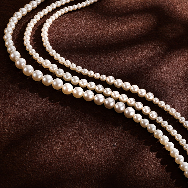 Perle d'acqua dolce in argento 925, regalo per la Festa della Mamma e San Valentino, effetto sbiancante beige chiaro, miglioramento del temperamento, ideale per occasioni sociali, feste e cerimonie adulte, gioiello elegante essenziale per donne, con scato