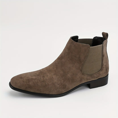 Stivaletti Chelsea da uomo Stivaletti eleganti Stivaletti casual Stivaletti alla caviglia Slip On Scarpe eleganti per campeggio all'aperto