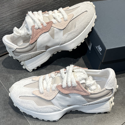 NEW BALANCE 2025 Sneakers Retro Unisex a Bassa Altezza - Beige/Bianco con Suola in Gomma Durevole per Tutte le Stagioni e Tessuto Traspirante, Ideali per Palestra, Casual e Calzature Sportive