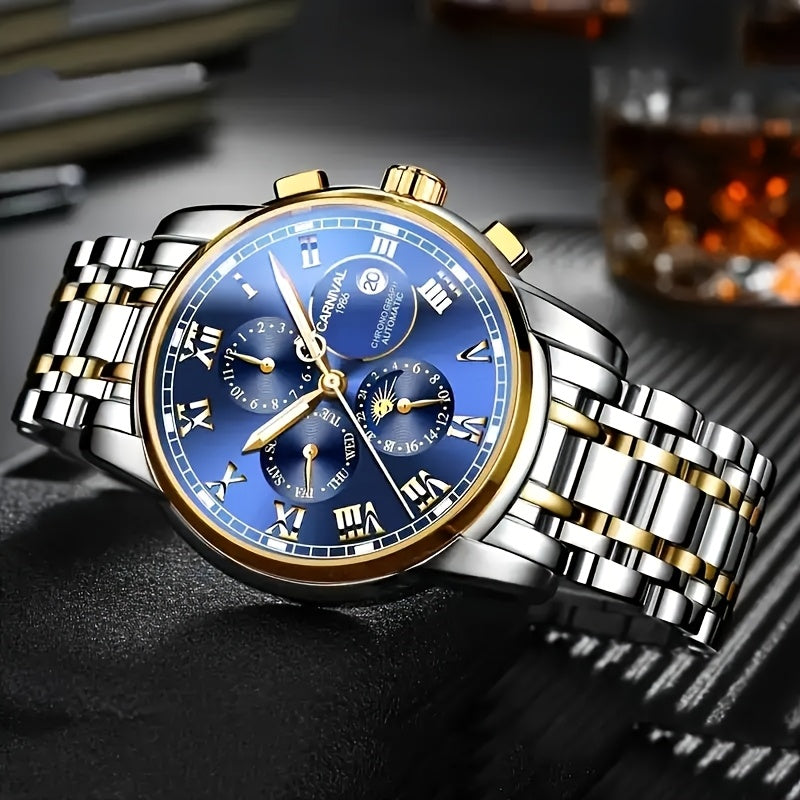 Orologio Sportivo Multifunzionale di Lusso per Uomo [I&W Carnival], Orologio Meccanico Automatico Impermeabile Casual, Regalo da Festival