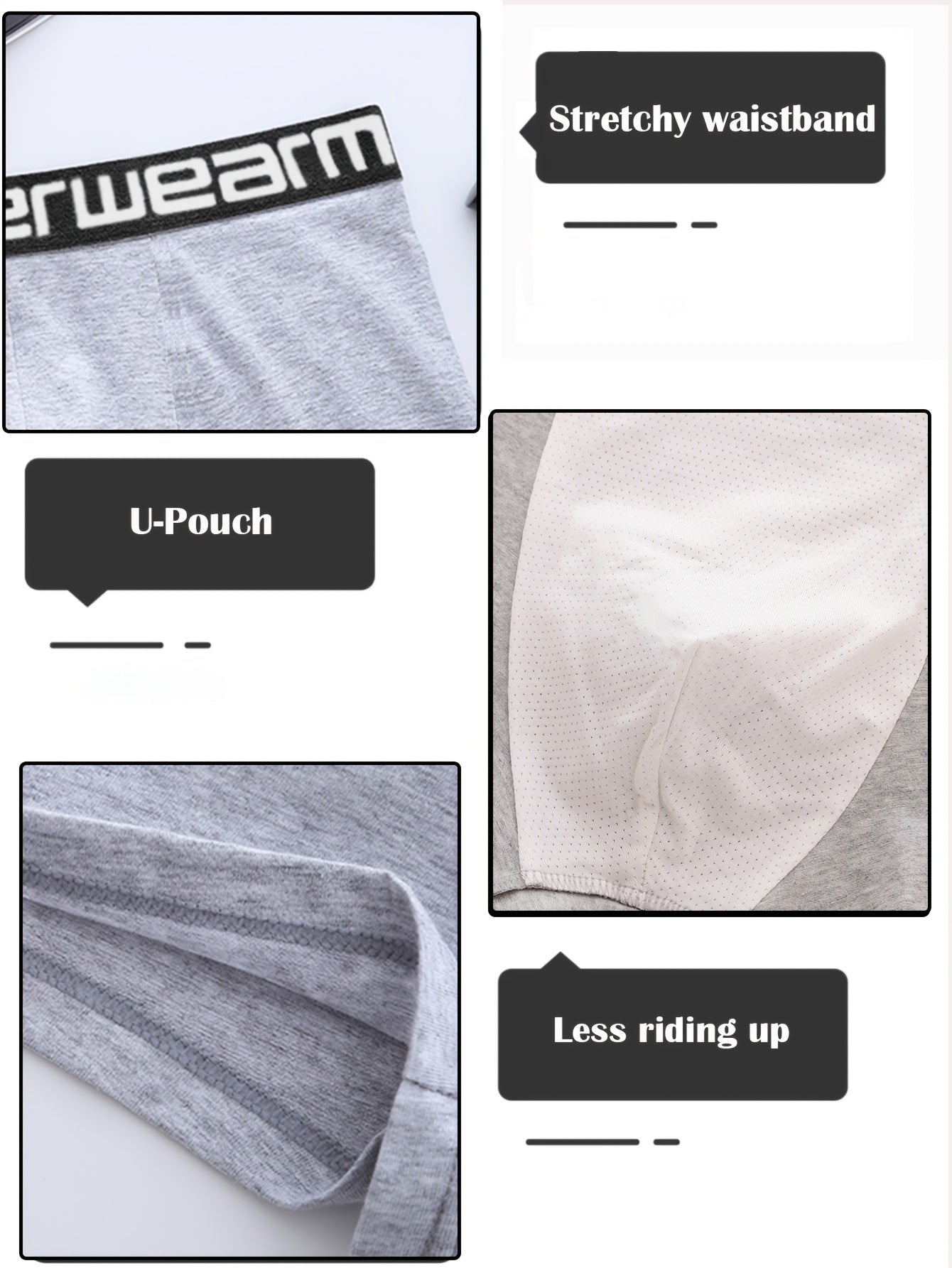 Linea Uomo+ Confezione da 8 Slip Uomo, Boxer Classici in Cotone Traspirante