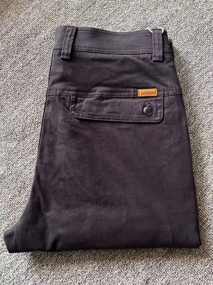 Pantaloni Uomo Autunno 2024, Business Casual di Alta Qualità in Cotone a Gamba Dritta Elasticizzata per Lavoro e Tempo Libero. Stile Moderna, Vestibilità Sartoriale Tessuto Traspirante. Ideali Per Impiegati E Abbigliamento Metropolitano