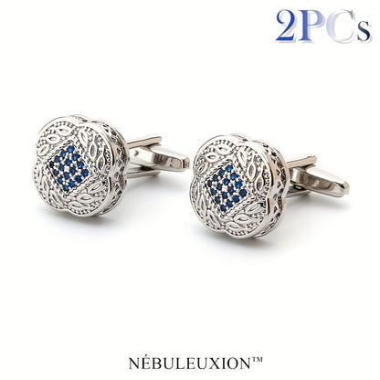 2 pezzi di gemelli per camicia, per matrimonio/banchetto/cerimonia/affari, il regalo migliore per gli uomini