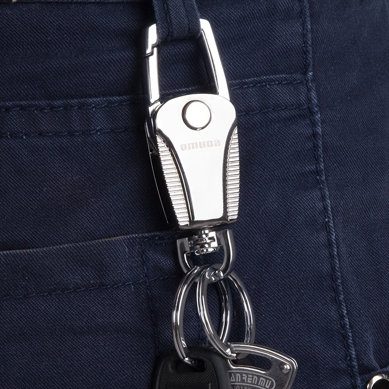 Portachiavi creativo per auto, portachiavi pieghevole Uomo Donna Vita da appendere Portachiavi in acciaio inossidabile Accessori per auto Ciondolo chiave per auto