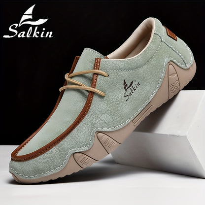 Mocassini Casual Fatti a Mano da Uomo Salkin - Sneakers Comode e Resistenti con Lacci in Diversi Colori