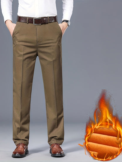 Nuovo Arrivo Inverno Pantaloni Casual Uomo Slim Fit in Puro Cotone Caldi e Versatili