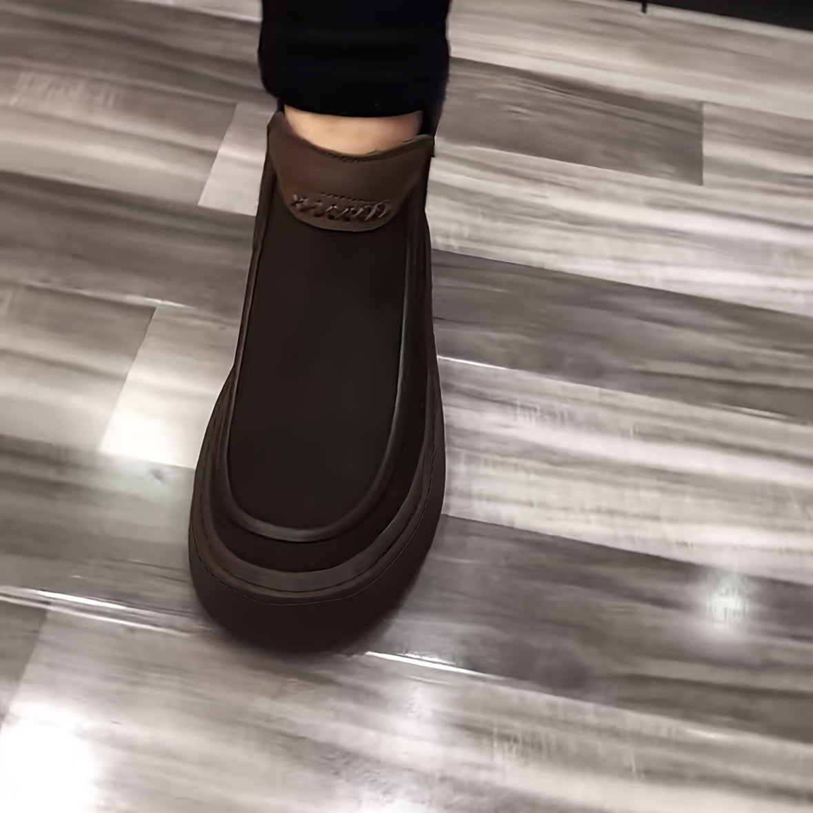 Scarpe Sportive Eleganti Nere alla Caviglia per Uomini e Donne - Tomaia in PU Traspirante, Fodera in Tessuto Confortevole, Suola in PVC Resistente, Chiusura con Lacci, Abbigliamento da Strada Casual per Tutte le Stagioni, Calzature Casual | Scarpe alla Ca
