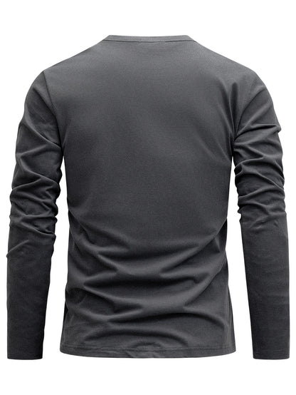 3 Pezzi Magliette 100% Cotone, Collo Tondo Design Casual con Leggera Elasticità Manica Lunga, Sportswear Puro in Jersey per Donna, 100% Personalizzabile Abbigliamento da Relax Outfit Quotidiano Semplice Classico Traspirante Morbido Modellato Multipack Pal