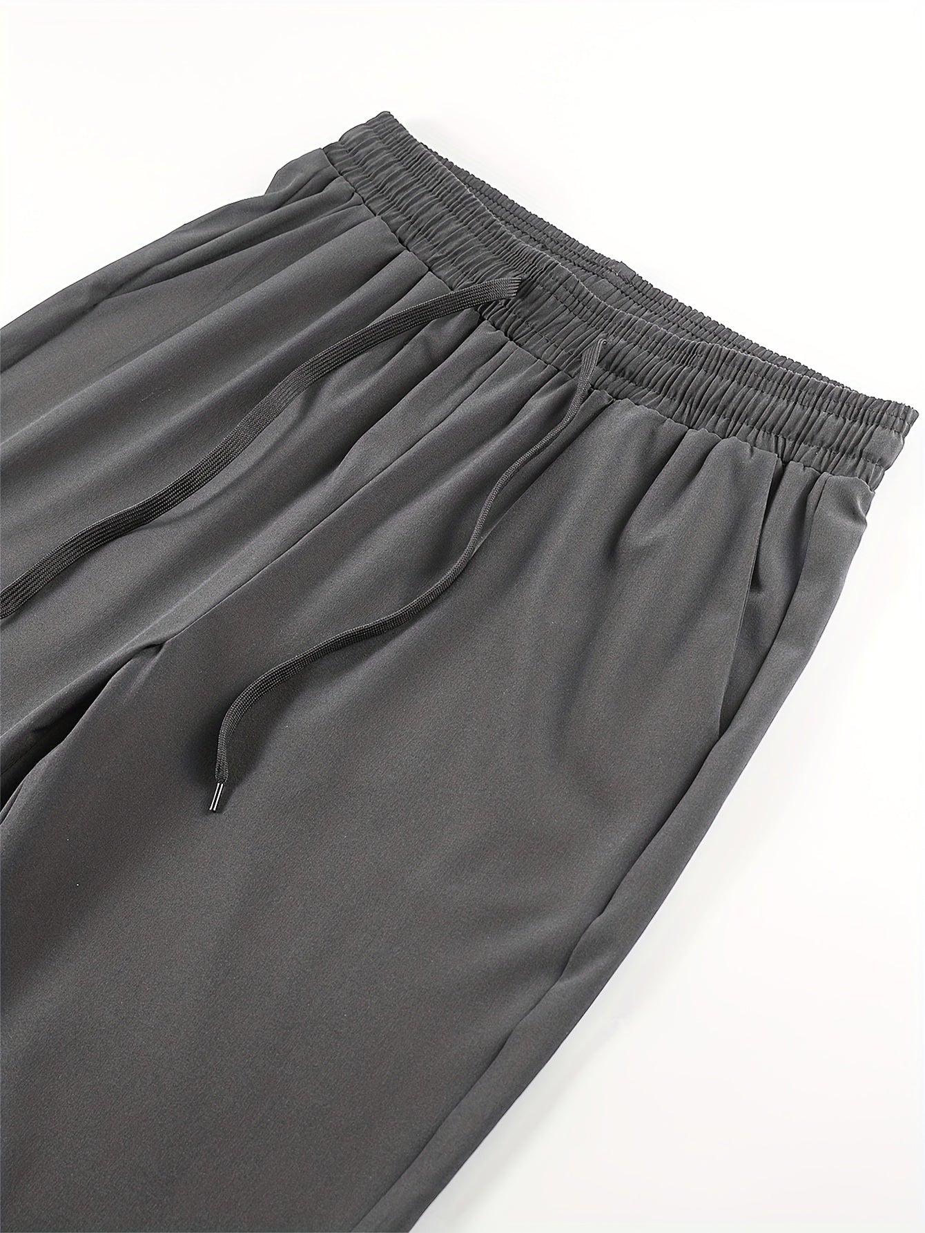 Pantaloni sportivi da uomo a tinta unita, 3 pezzi, con coulisse, casual, comodi, larghi, per attività all'aperto, in tessuto per esterni