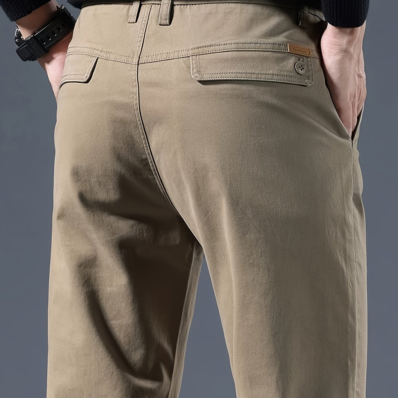 Pantaloni Uomo Autunno 2024, Business Casual di Alta Qualità in Cotone a Gamba Dritta Elasticizzata per Lavoro e Tempo Libero. Stile Moderna, Vestibilità Sartoriale Tessuto Traspirante. Ideali Per Impiegati E Abbigliamento Metropolitano
