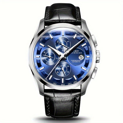Multifunctional Automatic Men'S Mechanical Watch, Fashion Sports Calendar 30m Waterproof Watch, Without Battery