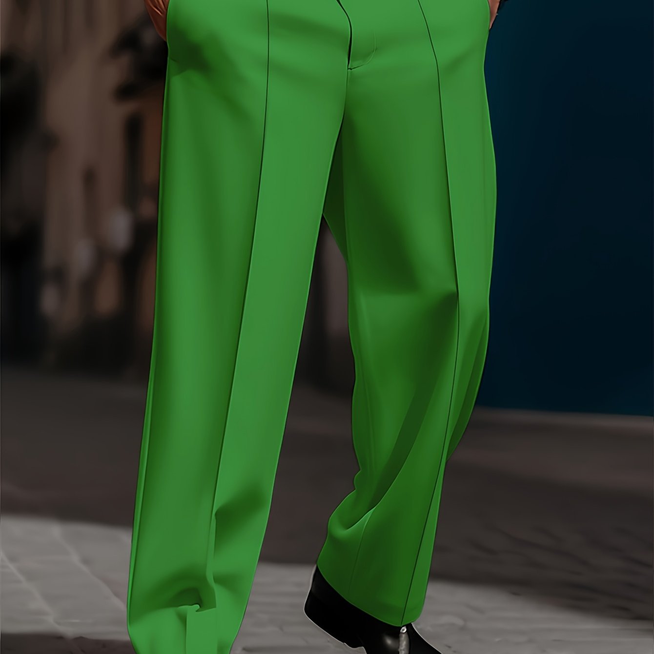 Pantaloni da Uomo Larghi e Comodi, Taglio Dritto Semplice, Moda Quotidiana di Base