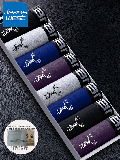 Linea Uomo+ Confezione da 8 Slip Uomo, Boxer Classici in Cotone Traspirante