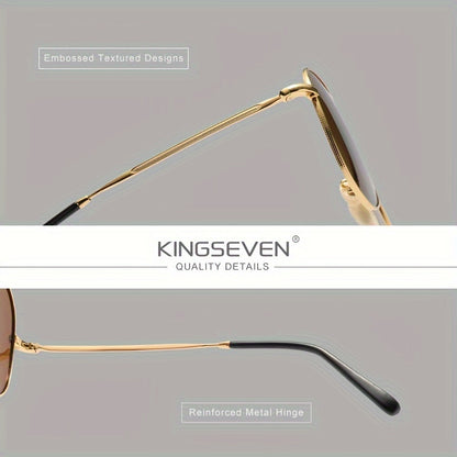 Essenzia - Kingseven Occhiali da Pilota Classici per Uomini e Donne Stile Moda Unisex