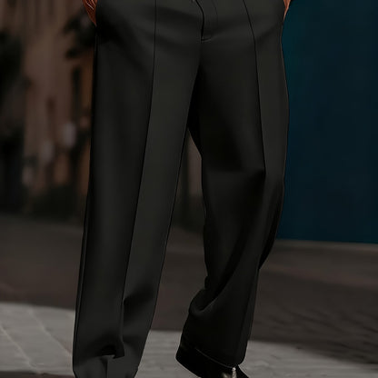 Pantaloni da Uomo Larghi e Comodi, Taglio Dritto Semplice, Moda Quotidiana di Base