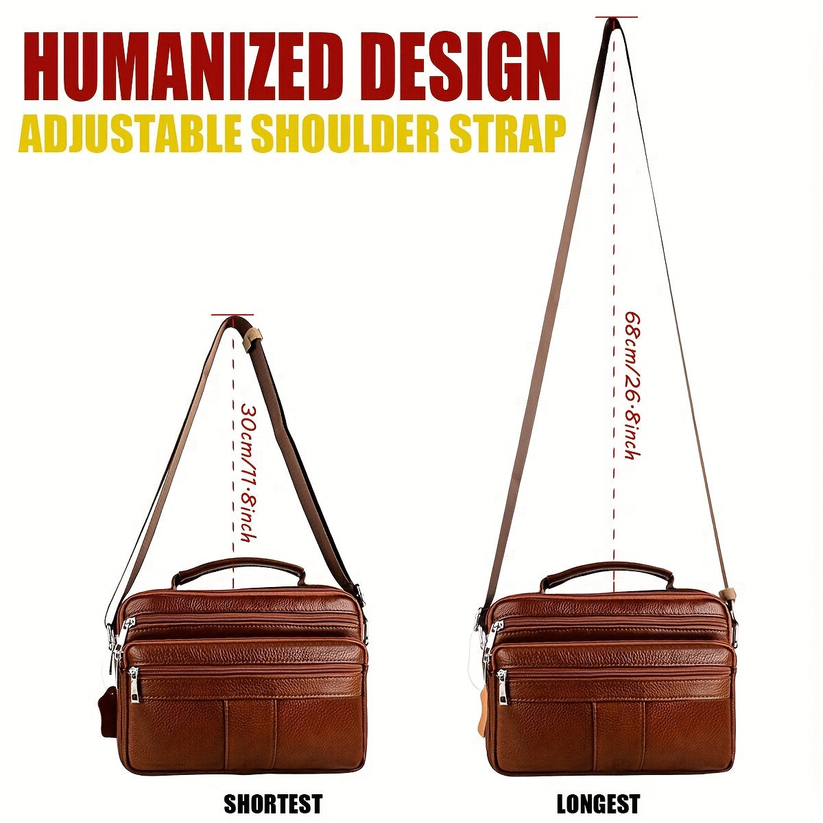 Linea Uomo+ Elegance – Borsa da lavoro da uomo in vera pelle