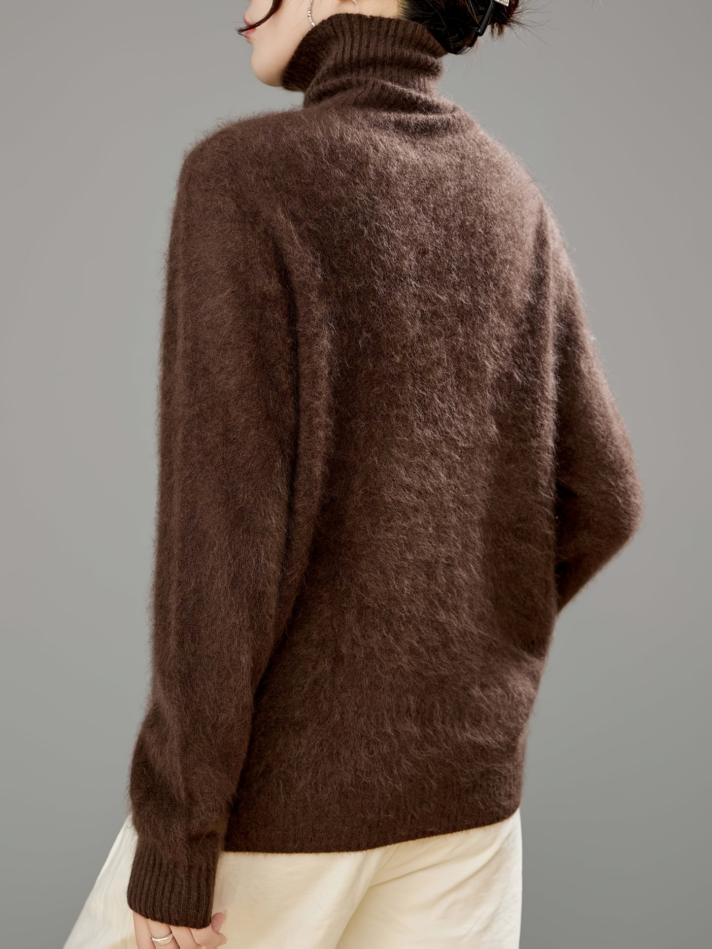 Novità Autunno e Inverno 2025: Nuovo Colletto Alto da Donna, + Lana, Sensazione di Morbida e Soffice, alla Moda, Versatile, Elegante, Spessa. Calda, Ultra-Morbida e Confortevole, Tocco Effetto Nuvola. Indispensabile per un Look Casual