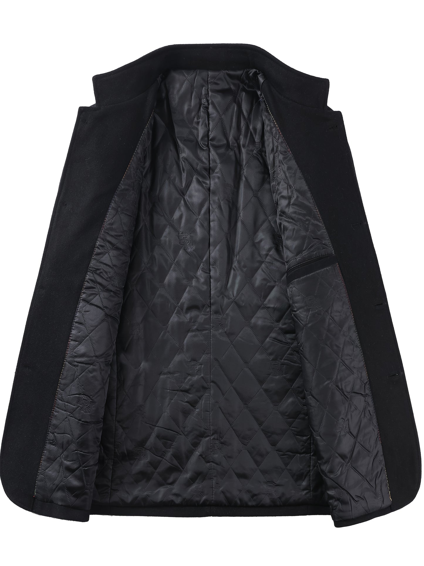 Linea Uomo+ Elegance - Giacca Invernale Uomo - Slim Fit con Collo Alto, Lunghezza a Metà Coscia, Chiusura Frontale a Bottoni