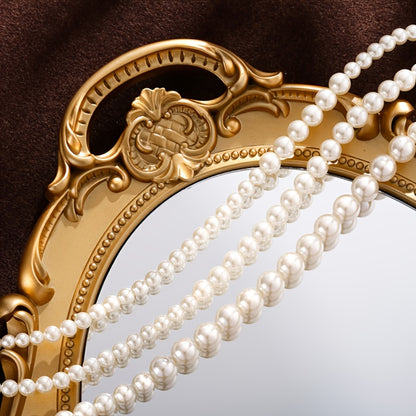 Perle d'acqua dolce in argento 925, regalo per la Festa della Mamma e San Valentino, effetto sbiancante beige chiaro, miglioramento del temperamento, ideale per occasioni sociali, feste e cerimonie adulte, gioiello elegante essenziale per donne, con scato