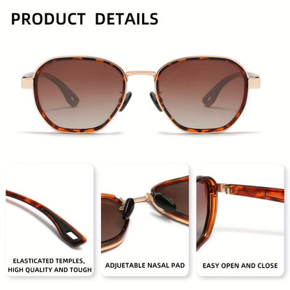 KINGSEVEN Design Occhiali da Uomo con Montatura Rotonda, Adatti anche per la Moda Femminile, Montatura Decorativa in Lega, Ideali per Tempo Libero, Fotografia, Accessori per Feste e Regalo Esclusivo di Moda