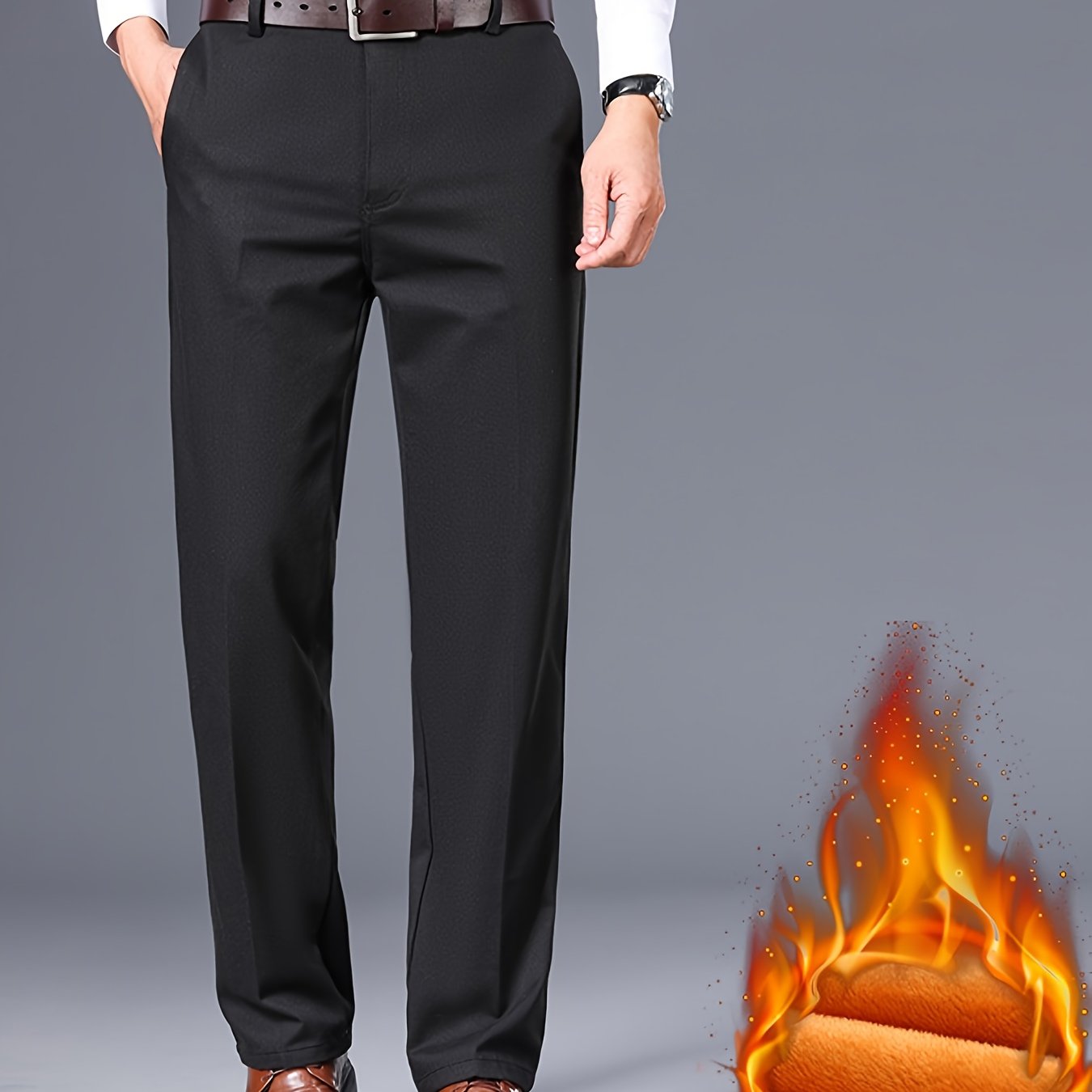 Nuovo Arrivo Inverno Pantaloni Casual Uomo Slim Fit in Puro Cotone Caldi e Versatili