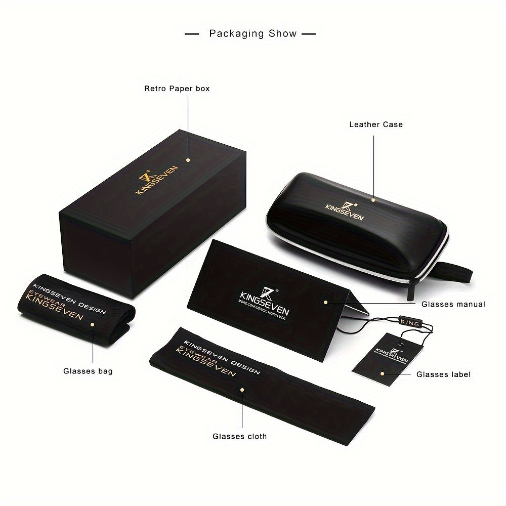 Essenzia - Kingseven Occhiali da Pilota Classici per Uomini e Donne Stile Moda Unisex