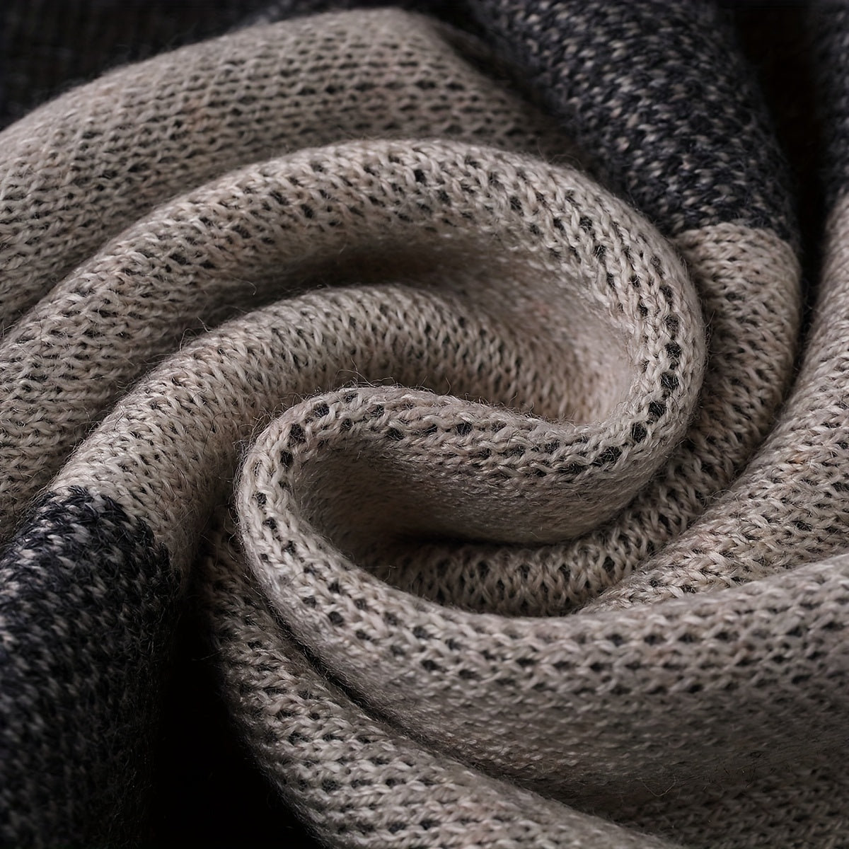 Sciarpa a Quadri Uomo in Tessuto Simil-Lana - Calda Cravatta Invernale, Elegante Regalo di Natale/Ringraziamento per Marito/Padre/Uomo d'Affari - Accessorio Formale Morbido (Lavaggio a Mano/Lavaggio a Secco) - Compatibile con Completi e Cravatte