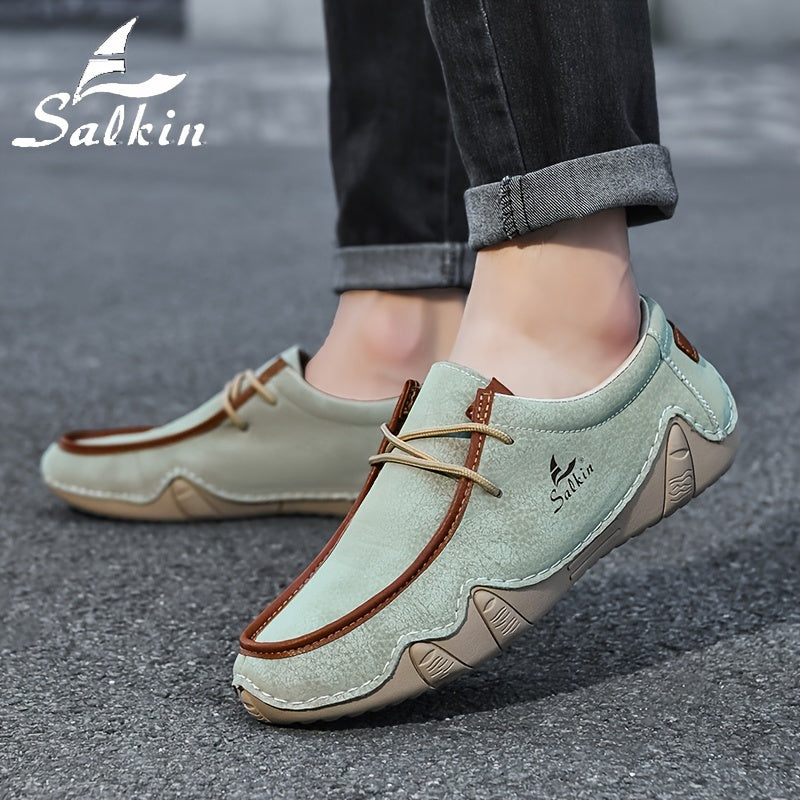 Mocassini Casual Fatti a Mano da Uomo Salkin - Sneakers Comode e Resistenti con Lacci in Diversi Colori