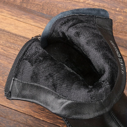 Nuove Stivali Sottili da Donna per Autunno e Inverno con Suola Spessa, Stivali Cilindrici Dritti 3429