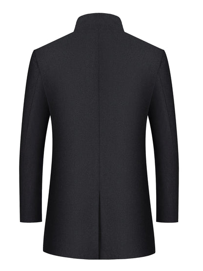 Linea Uomo+ Elegance - Giacca Invernale Uomo - Slim Fit con Collo Alto, Lunghezza a Metà Coscia, Chiusura Frontale a Bottoni