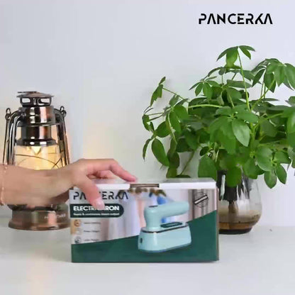 PANCERKA 1pc Piastra Vapore a Mano per Abiti, 1200W 2-in-1 Piegatura e Vapore, Piastra Grande, Rimuovi Rughe per Tessuti per Casa e Viaggio (Spina EU), Piastra Vapore per Abiti da Viaggio, Design Piastra Sottile, Costruzione Piastra Durevole, Piastra Vapo